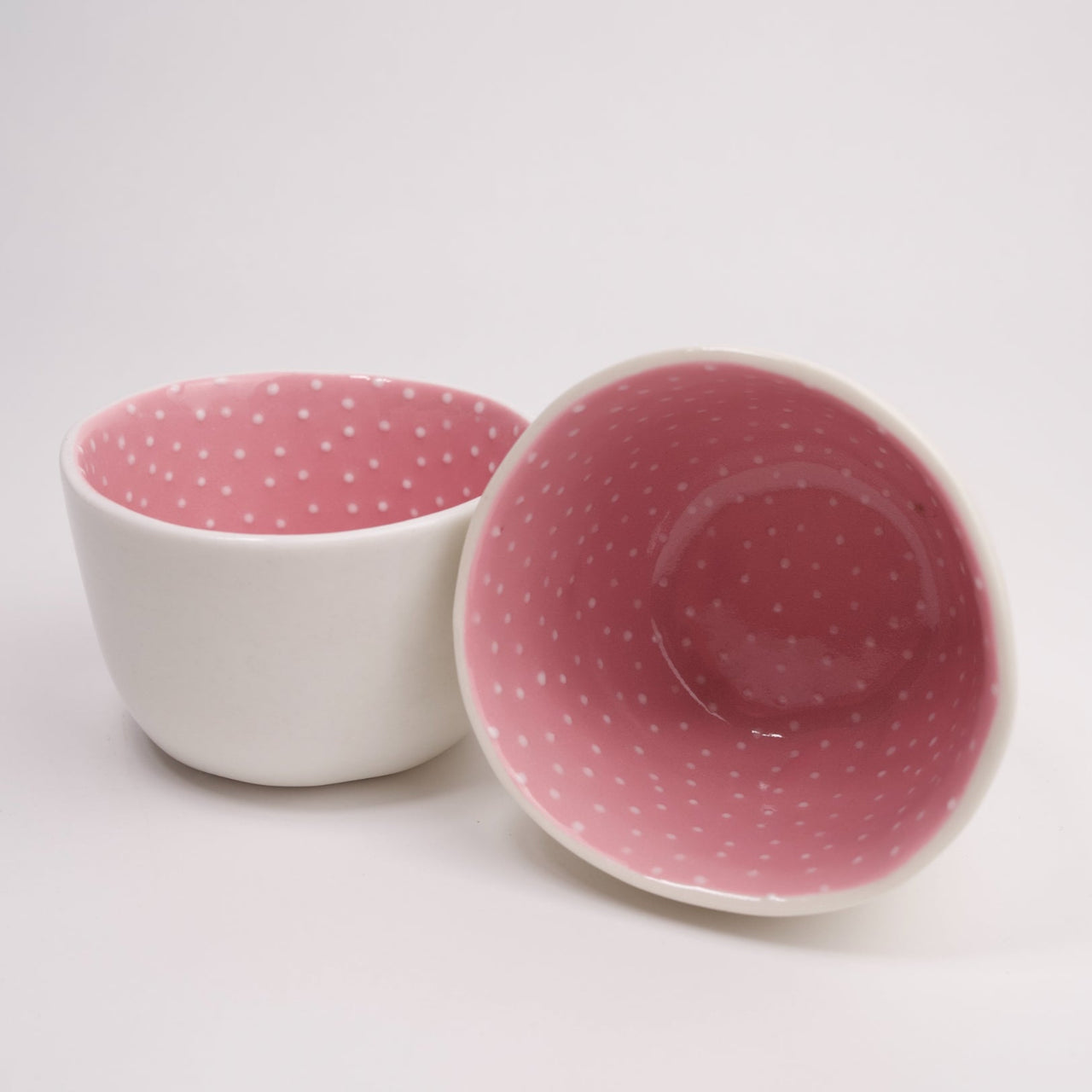 Dotty Small Bowl | Pink by Tania Vrancic Ceramics. Australian Art Prints and Homewares. Green Door Decor. www.greendoordecor.com.au
