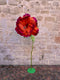 Handmade Paper Flower With Stand | Orange with Deep Pink tips by Nibbanah. Australian Art Prints and Homewares. Green Door Decor. www.greendoordecor.com.au
