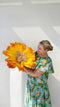 Dancing Paper Flower XL | Yellow. Australian Art Prints and Homewares. Green Door Decor. www.greendoordecor.com.au