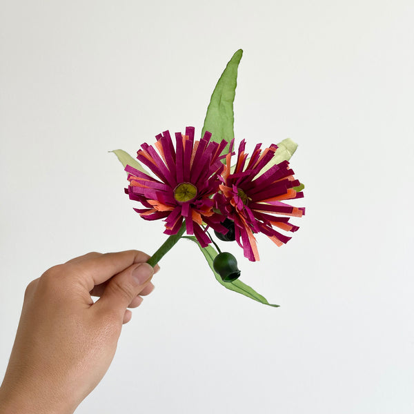 Gum Paper Flower Stem | Magenta Pink. Australian Art Prints and Homewares. Green Door Decor. www.greendoordecor.com.au