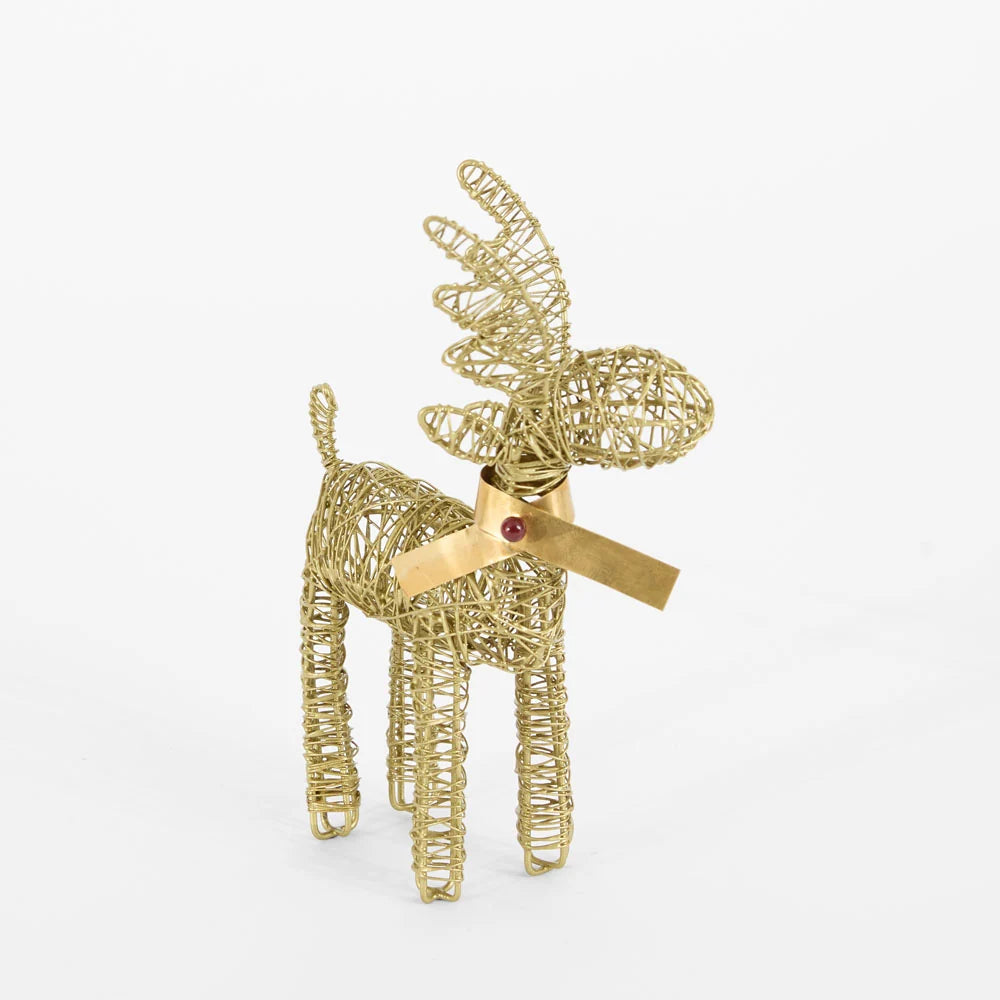 Little Wire Reindeer - Small | Christmas Decorations by Florabelle Living. Australian Art Prints, Gifts, Fashion and Homewares. Green Door Decor. www.greendoordecor.com.au