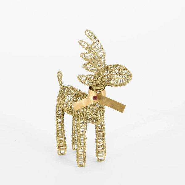 Little Wire Reindeer - Small | Christmas Decorations by Florabelle Living. Australian Art Prints, Gifts, Fashion and Homewares. Green Door Decor. www.greendoordecor.com.au