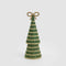Tiffany Bow Stripe Cone Tree Small - Green | Christmas Decorations by Florabelle Living. Australian Art Prints, Gifts, Fashion and Homewares. Green Door Decor. www.greendoordecor.com.au