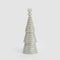 Tiffany Bugle Bead Tiered Cone Tree Large - Silver | Christmas Decorations by Florabelle Living. Australian Art Prints, Gifts, Fashion and Homewares. Green Door Decor. www.greendoordecor.com.au