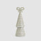 Tiffany Bow Bugle Bead Tiered Cone Tree Small - Silver | Christmas Decorations by Florabelle Living. Australian Art Prints, Gifts, Fashion and Homewares. Green Door Decor. www.greendoordecor.com.au