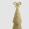 Tiffany Bow Bugle Bead Tiered Cone Tree Small - Gold | Christmas Decorations by Florabelle Living. Australian Art Prints, Gifts, Fashion and Homewares. Green Door Decor. www.greendoordecor.com.au