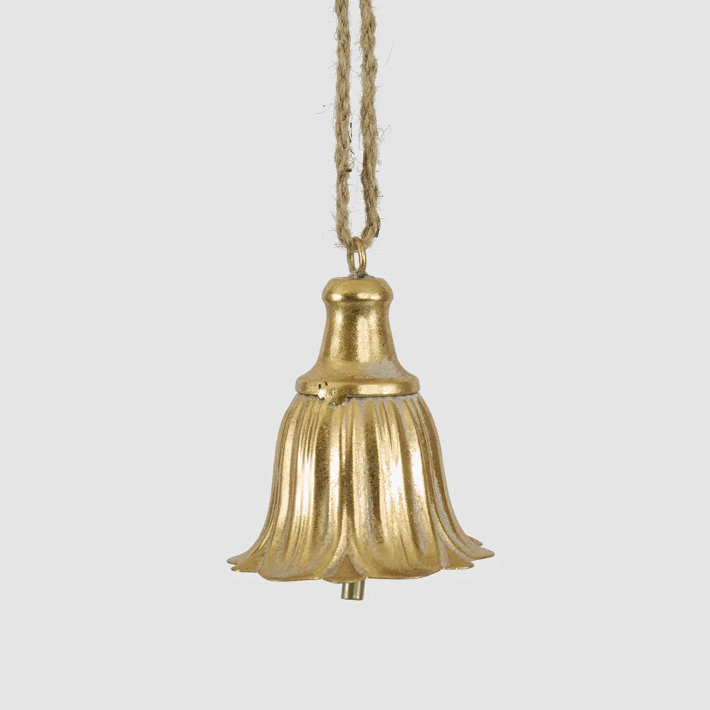 Golden Tulip Hanging Bell | Christmas Decorations by Florabelle Living. Australian Art Prints, Gifts, Fashion and Homewares. Green Door Decor. www.greendoordecor.com.au