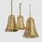Golden Pleated Bells - Set of 3 | Christmas Decorations by Florabelle Living. Australian Art Prints, Gifts, Fashion and Homewares. Green Door Decor. www.greendoordecor.com.au