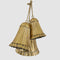 Golden Pleated Bells - Set of 3 | Christmas Decorations by Florabelle Living. Australian Art Prints, Gifts, Fashion and Homewares. Green Door Decor. www.greendoordecor.com.au