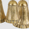 Golden Pleated Bells - Set of 3 | Christmas Decorations by Florabelle Living. Australian Art Prints, Gifts, Fashion and Homewares. Green Door Decor. www.greendoordecor.com.au