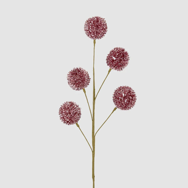 Faux Flowers | Glitter Pompom Spray - Pink by Florabelle Living. Australian Art Prints, Gifts, Fashion and Homewares. Green Door Decor. www.greendoordecor.com.au