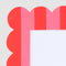 Ciao Bella Scalloped Photo Frame | Red & Pink by Florabelle Living. Australian Art Prints, Gifts, Fashion and Homewares. Green Door Decor. www.greendoordecor.com.au