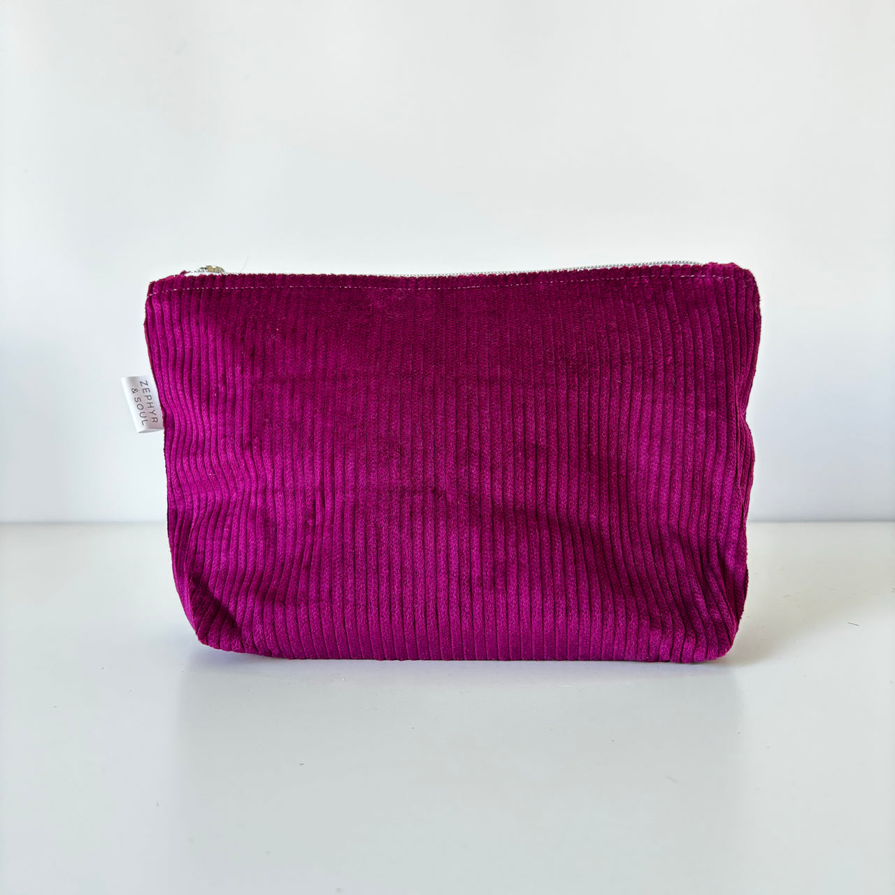 Zipper Pouch | Magenta Cord | Zephyr + Soul | Designed and handmade in Australia. Australian Art Prints and Homewares. Green Door Decor. www.greendoordecor.com.au