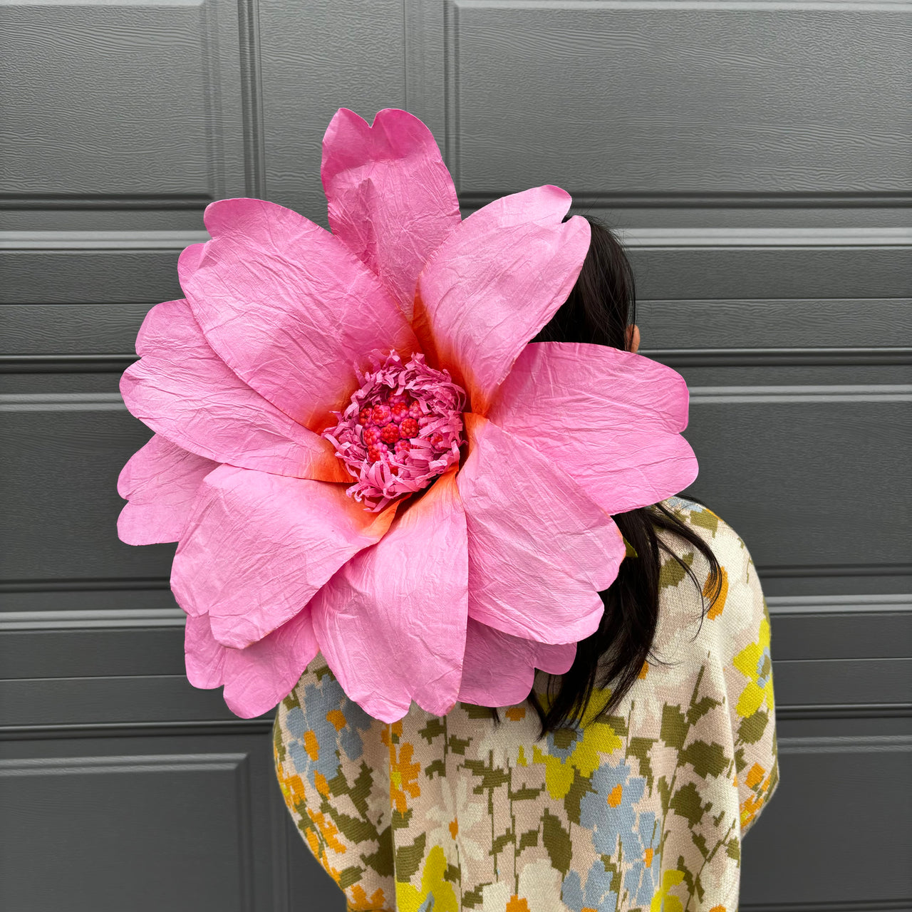 Miss Daisy Paper Flower XL | Pink. Australian Art Prints and Homewares. Green Door Decor. www.greendoordecor.com.au