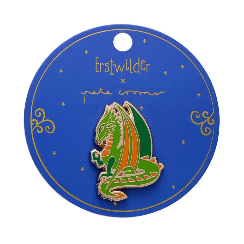 Impressive Scale Enamel Pin | Erstwilder x Pete Cromer Fairy Tales Collection by Erstwilder. Australian Art Prints, Gifts, Fashion and Homewares. Green Door Decor. www.greendoordecor.com.au