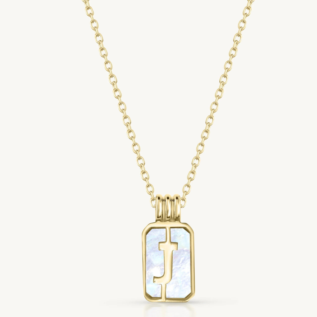 Initial Gold Necklace | J