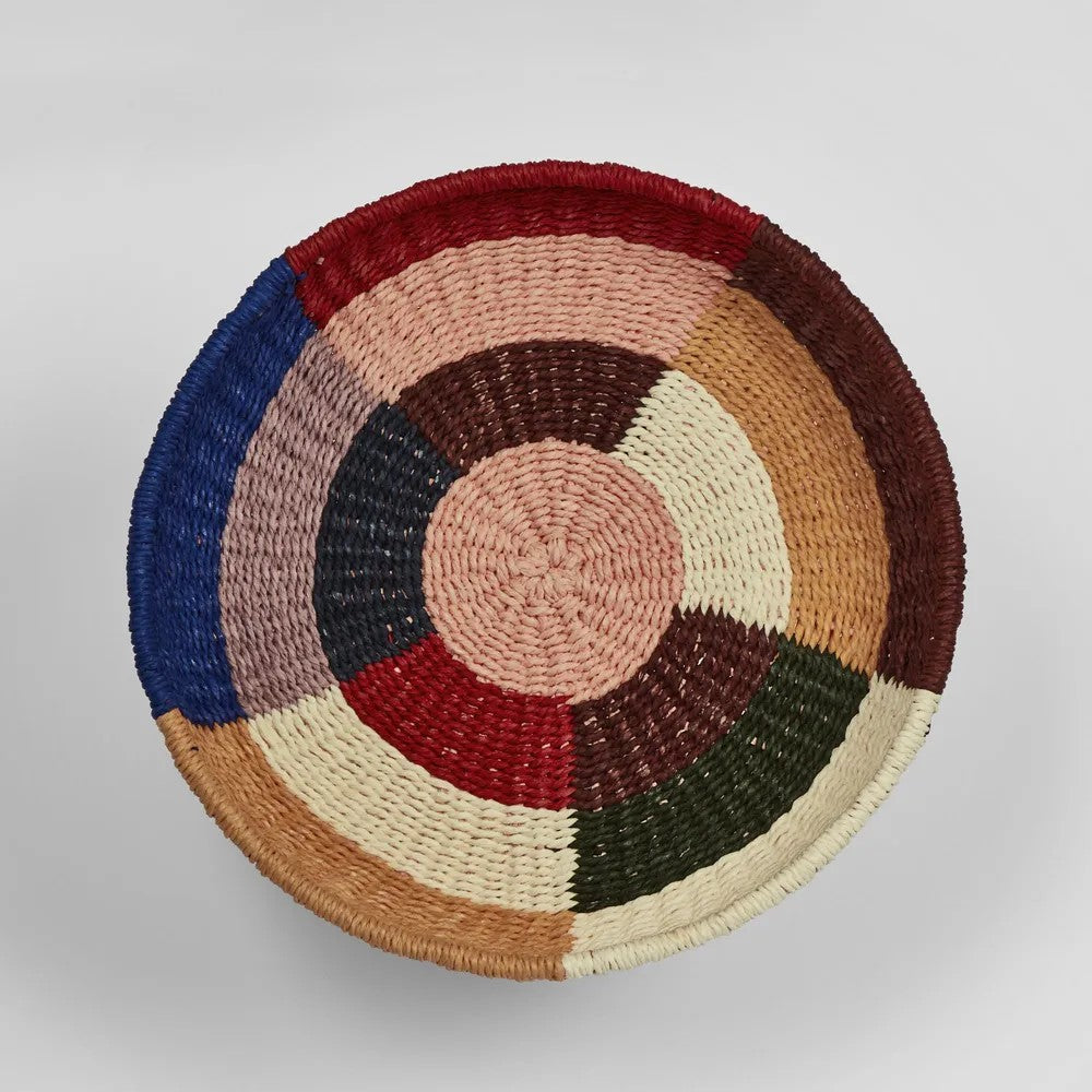 Isla Handwoven Paper Rope Basket - Multicolour by Florabelle Living. Australian Art Prints and Homewares. Green Door Decor. www.greendoordecor.com.au