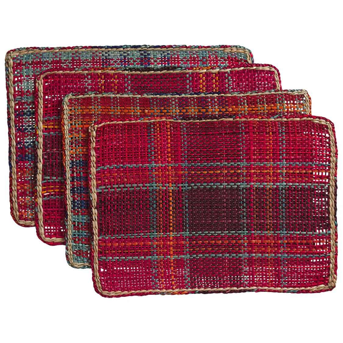 'Isla' Placemat Set | Crimson by Sage and Clare. Australian Art Prints and Homewares. Green Door Decor. www.greendoordecor.com.au