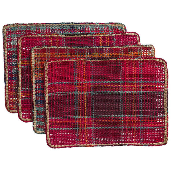 'Isla' Placemat Set | Crimson by Sage and Clare. Australian Art Prints and Homewares. Green Door Decor. www.greendoordecor.com.au