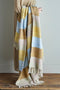 Bloomingville | Isnel Throw - Brown/Blue by French Bazaar. Australian Art Prints, Gifts, Fashion and Homewares. Green Door Decor. www.greendoordecor.com.au