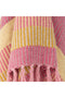 Bloomingville | Isnel Throw - Pink/Yellow by French Bazaar. Australian Art Prints, Gifts, Fashion and Homewares. Green Door Decor. www.greendoordecor.com.au