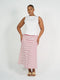 Jackson Bamboo Maxi Skirt | Lipstick White Stripe by Lou Lou Australia. Australian Art Prints, Fashion and Homewares. Green Door Decor. www.greendoordecor.com.au