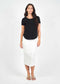 Janis Short Sleeve Bamboo T-Shirt | Black by Lou Lou Australia. Australian Art Prints, Gifts, Fashion and Homewares. Green Door Decor. www.greendoordecor.com.au