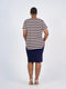 Janis Short Sleeve Bamboo T-Shirt - Brown Stripe by Lou Lou Australia. Australian Art Prints, Gifts, Fashion and Homewares. Green Door Decor. www.greendoordecor.com.au