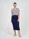 Janis Short Sleeve Bamboo T-Shirt - Navy & White Stripe by Lou Lou Australia. Australian Art Prints, Gifts, Fashion and Homewares. Green Door Decor. www.greendoordecor.com.au