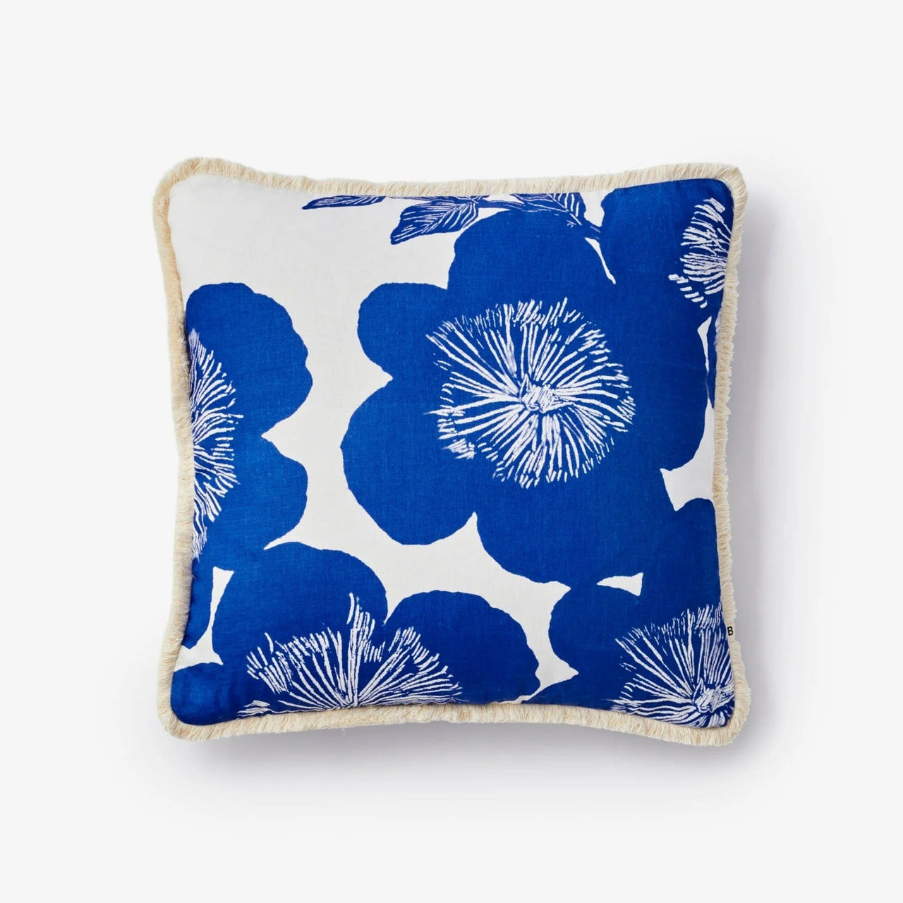 Linen Cushion (50cm) | Jardin Blue by Bonnie and Neil. Australian Art Prints and Homewares. Green Door Decor. www.greendoordecor.com.au