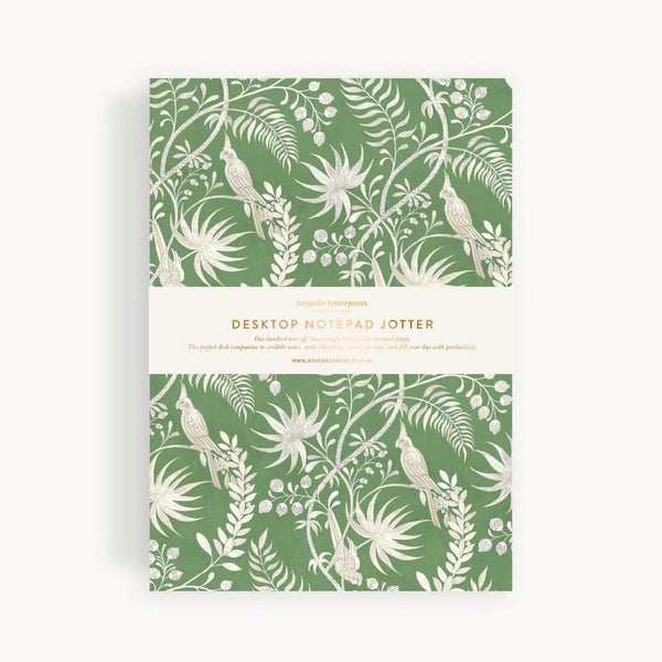 Notepad Jotter | Jardin Tropical by Bespoke Letterpress. Australian Art Prints and Homewares. Green Door Decor. www.greendoordecor.com.au