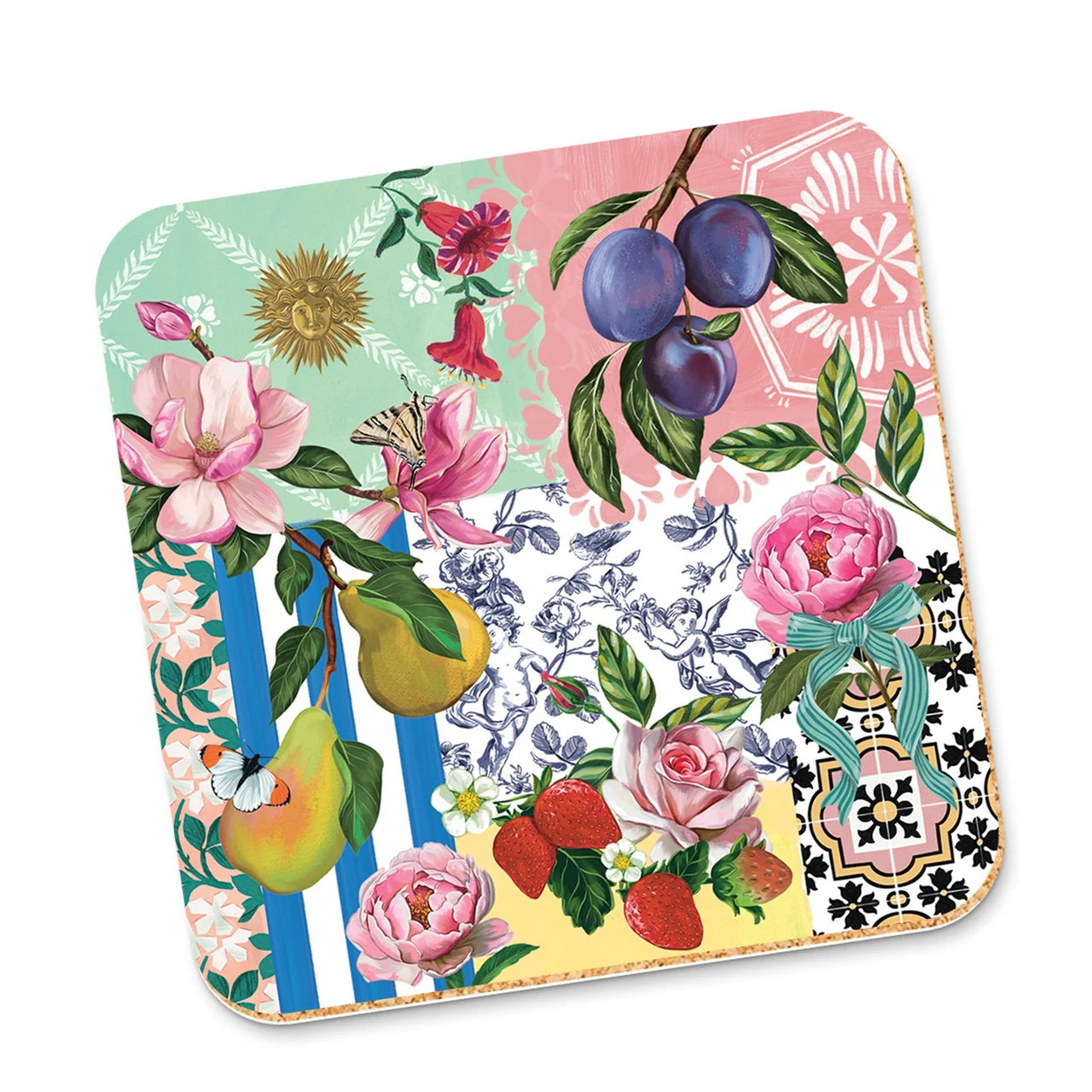 Corky Coaster | Je T'aime Paris by La La Land. Australian Art Prints and Homewares. Green Door Decor. www.greendoordecor.com.au