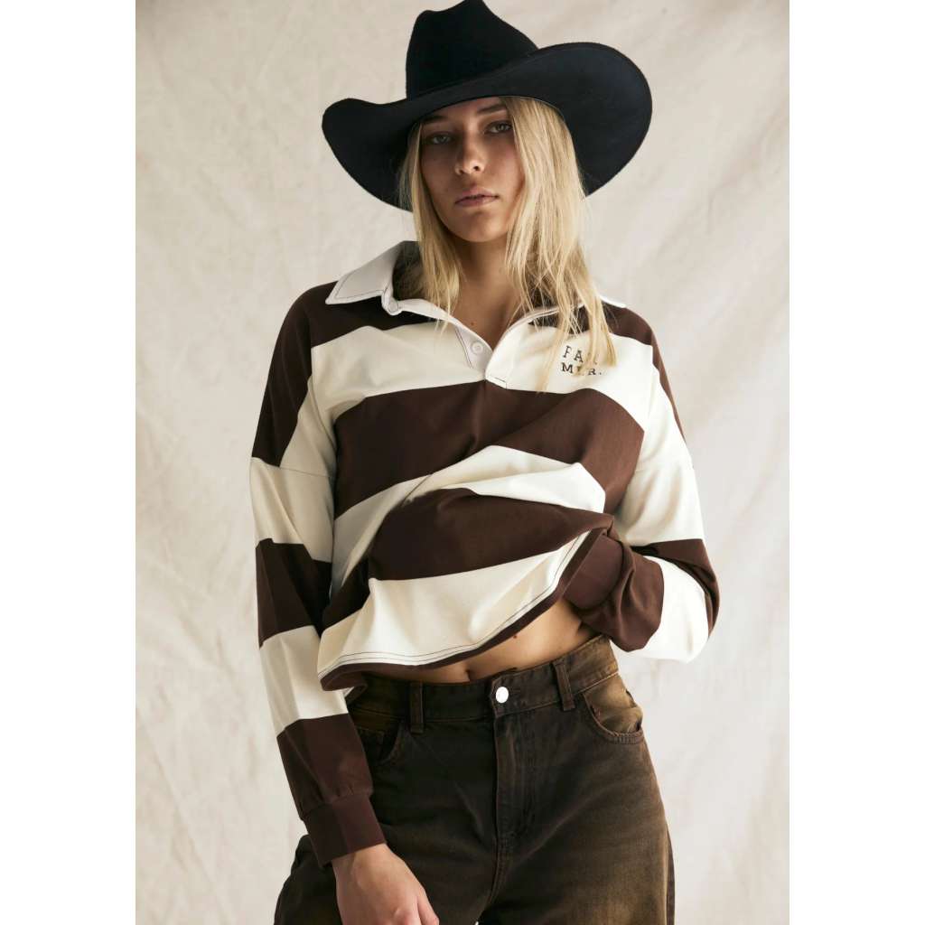 Jersey Choc/Cream | FAR MER. by Whitney | Whitney Spicer Art. Australian Art Prints and Homewares. Green Door Decor. www.greendoordecor.com.au