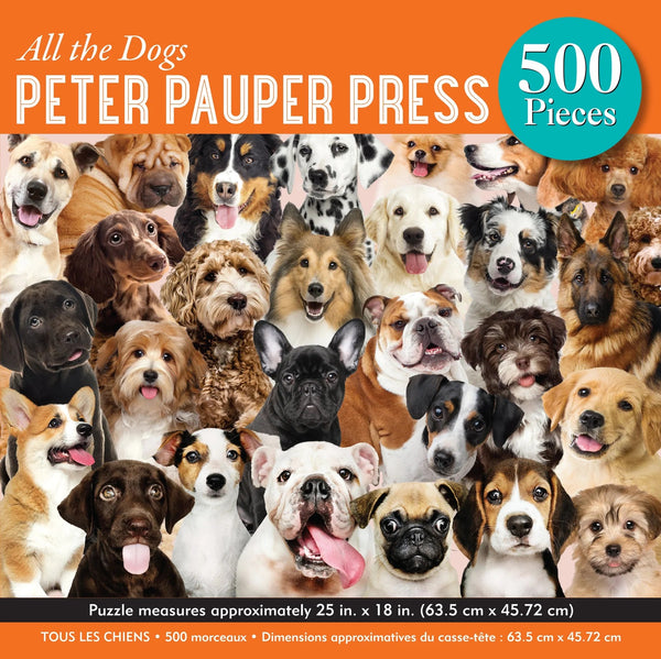 Jigsaw Puzzle (500 Pieces) | All The Dogs by Peter Pauper Press. Australian Art Prints, Gifts, Fashion and Homewares. Green Door Decor. www.greendoordecor.com.au