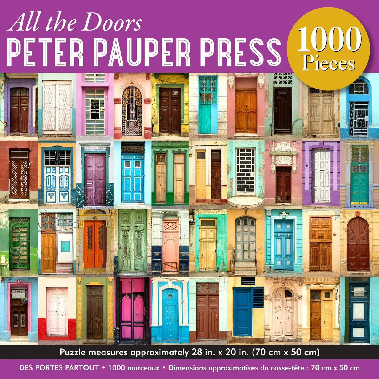 Jigsaw Puzzle (1000 Pieces) | All The Doors by Peter Pauper Press. Australian Art Prints, Gifts, Fashion and Homewares. Green Door Decor. www.greendoordecor.com.au
