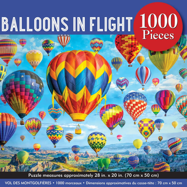 Jigsaw Puzzle (1000 Pieces) | Balloons In Flight by Peter Pauper Press. Australian Art Prints, Gifts, Fashion and Homewares. Green Door Decor. www.greendoordecor.com.au