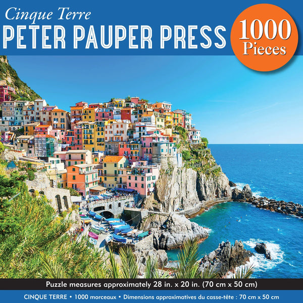 Jigsaw Puzzle (1000 Pieces) | Cinque Terre by Peter Pauper Press. Australian Art Prints, Gifts, Fashion and Homewares. Green Door Decor. www.greendoordecor.com.au