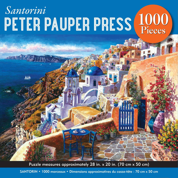 Jigsaw Puzzle (1000 Pieces) | Santorini by Peter Pauper Press. Australian Art Prints, Gifts, Fashion and Homewares. Green Door Decor. www.greendoordecor.com.au