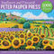 Jigsaw Puzzle (1000 Pieces) | Sunflowers & Vineyards by Peter Pauper Press. Australian Art Prints, Gifts, Fashion and Homewares. Green Door Decor. www.greendoordecor.com.au