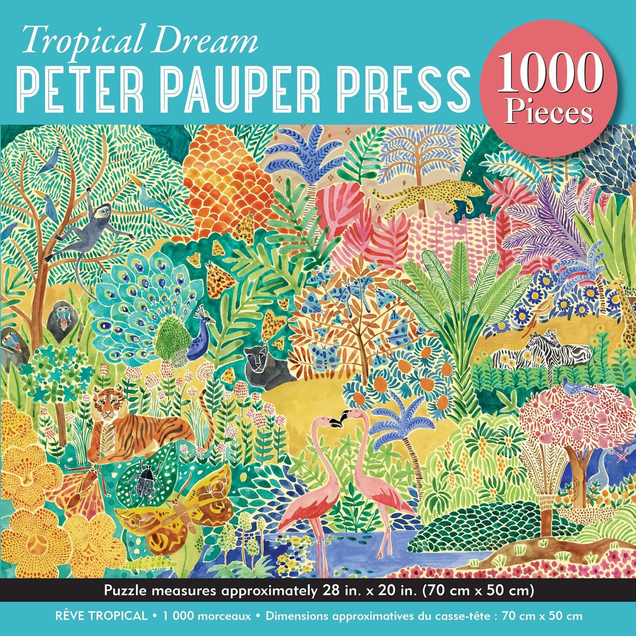 Jigsaw Puzzle (1000 Pieces) | Tropical Dream by Peter Pauper Press. Australian Art Prints, Gifts, Fashion and Homewares. Green Door Decor. www.greendoordecor.com.au