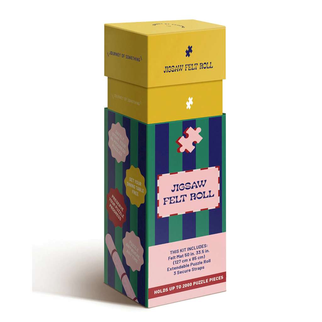 Jigsaw Puzzle Felt Roll by Journey of Something. Australian Art Prints and Homewares. Green Door Decor. www.greendoordecor.com.au