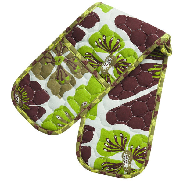 'Jolene' Double Oven Mitt by Sage and Clare. Australian Art Prints, Gifts, Fashion and Homewares. Green Door Decor. www.greendoordecor.com.au