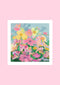 Joy in the Garden mini square limited edition print by Claire Ishino. Australian Art Prints and Homewares. Green Door Decor. www.greendoordecor.com.au