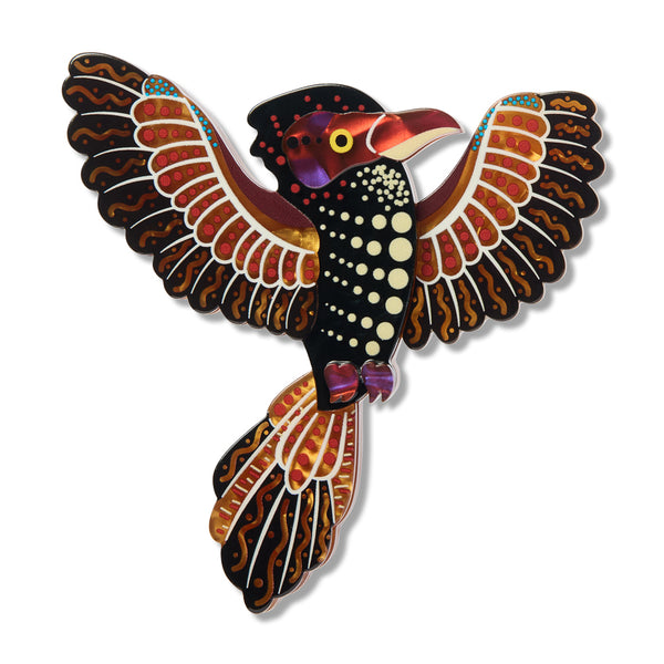 Jullen Guh Brooch | Erstwilder x Brooke Sutton. Australian Art Prints, Gifts, Fashion and Homewares. Green Door Decor. www.greendoordecor.com.au