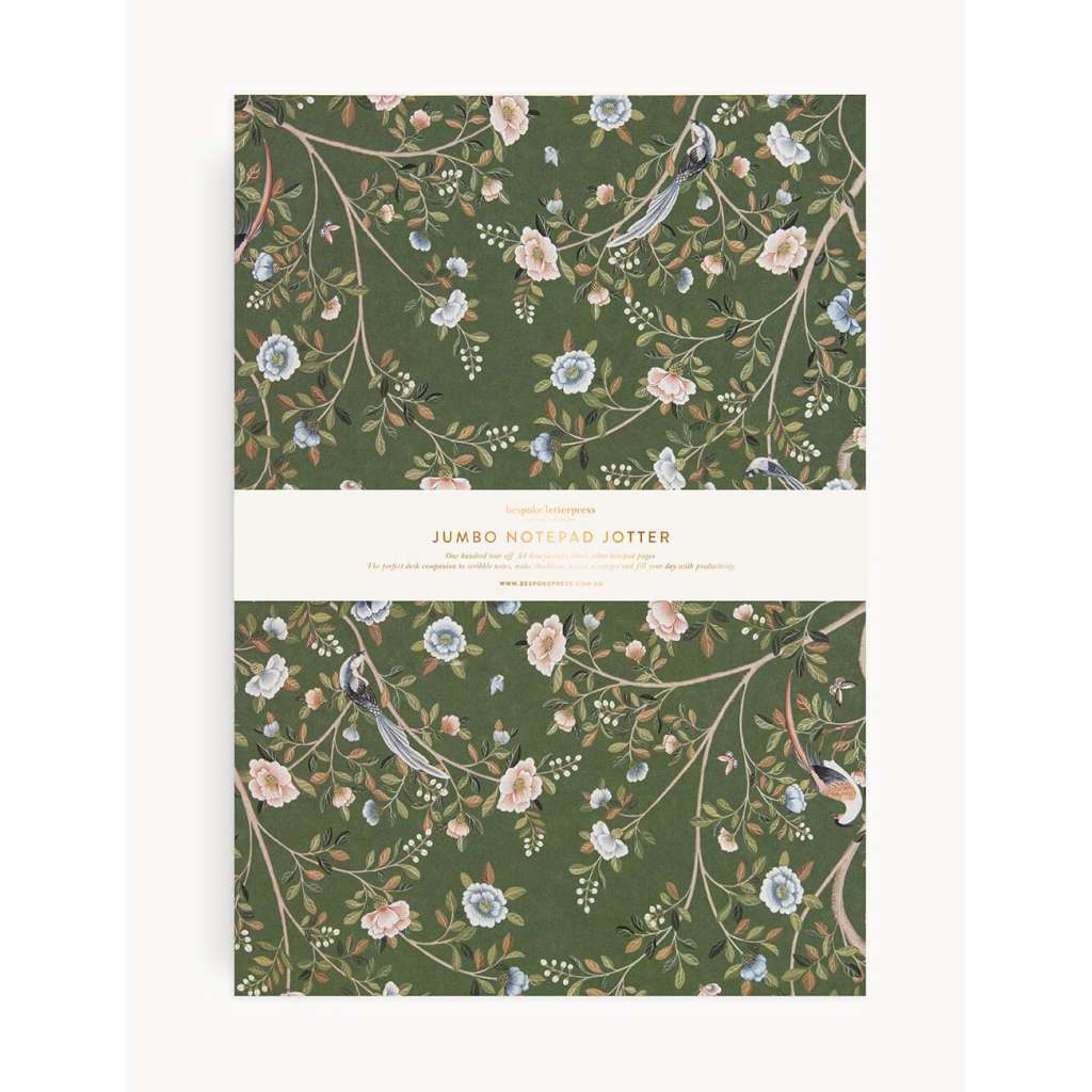 Notepad Jumbo Jotter | Camelia Tree by Bespoke Letterpress. Australian Art Prints and Homewares. Green Door Decor. www.greendoordecor.com.au