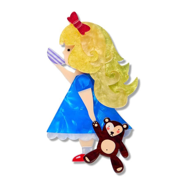 Just Right Brooch | Erstwilder x Pete Cromer Fairy Tales Collection. Australian Art Prints, Gifts, Fashion and Homewares. Green Door Decor. www.greendoordecor.com.au