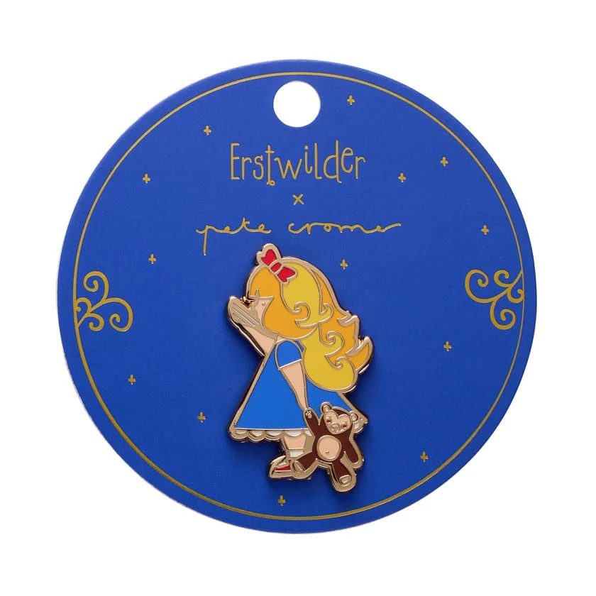 Just Right Enamel Pin | Erstwilder x Pete Cromer Fairy Tales Collection by Erstwilder. Australian Art Prints, Gifts, Fashion and Homewares. Green Door Decor. www.greendoordecor.com.au