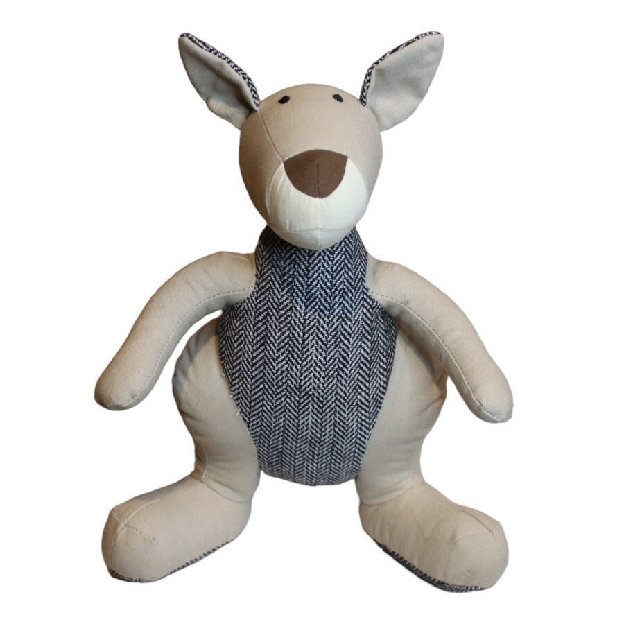 'Kazza Kangaroo' Soft Toy by Lily & George. Australian Art Prints and Homewares. Green Door Decor. www.greendoordecor.com.au