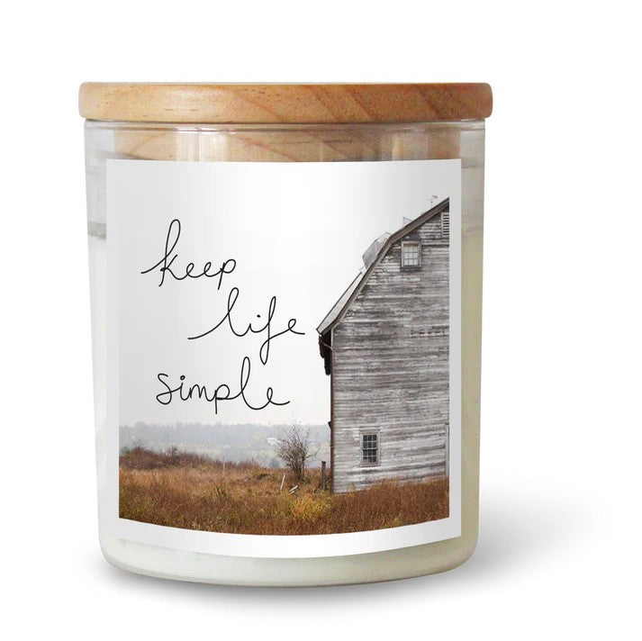 'Keep Life Simple' Dictionary Meaning | SOUL Candle by The Commonfolk Collective. Australian Art Prints, Fashion and Homewares. Green Door Decor. www.greendoordecor.com.au