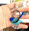 Blue Wren Keyring by Yellow Rock Decor. Australian Art Prints and Homewares. Green Door Decor. www.greendoordecor.com.au